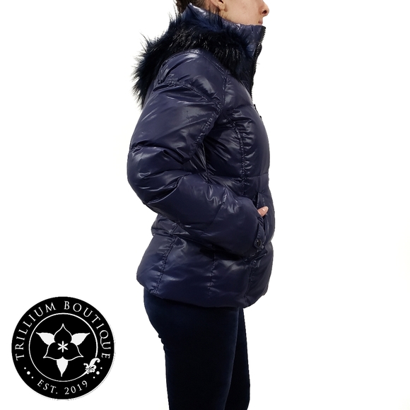 S13 Women's Kylie Down Faux Fur Trim Puffer Jacket - Picture 5 of 8